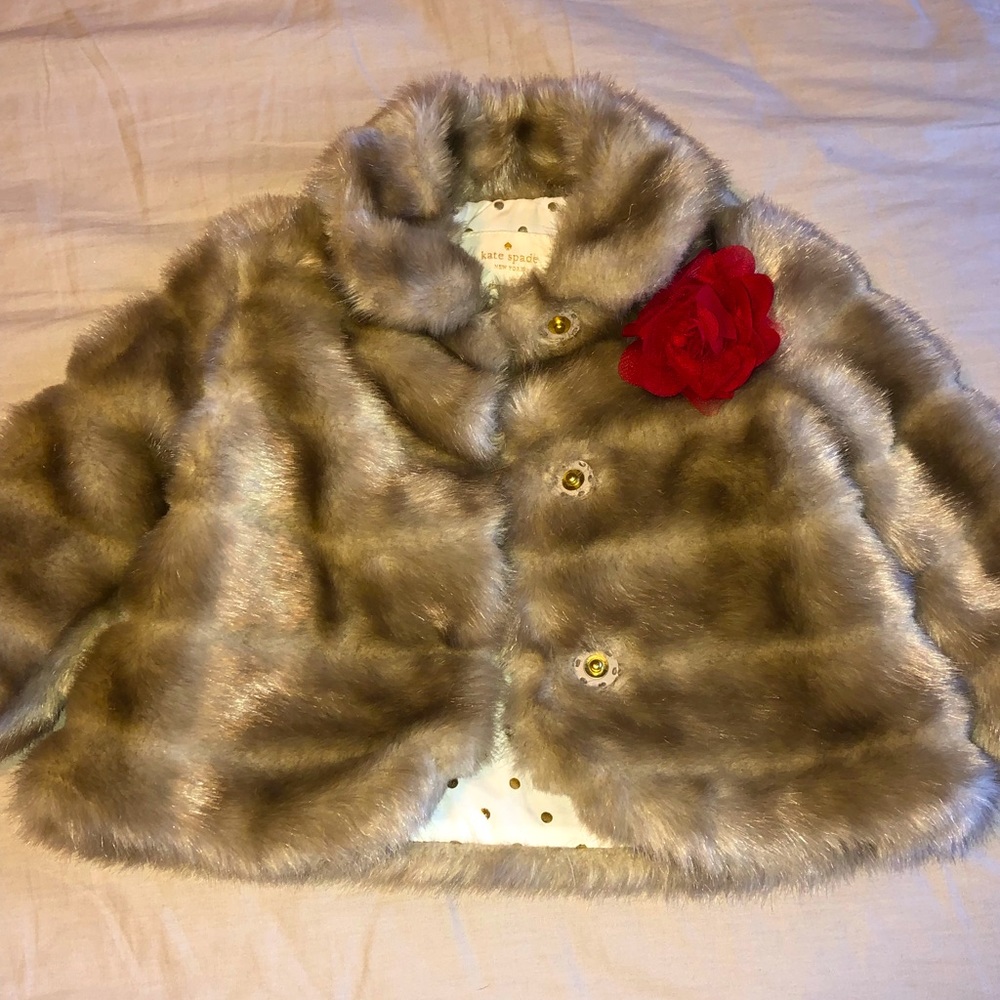 Kate Spade Toddler Faux Fur Coat
